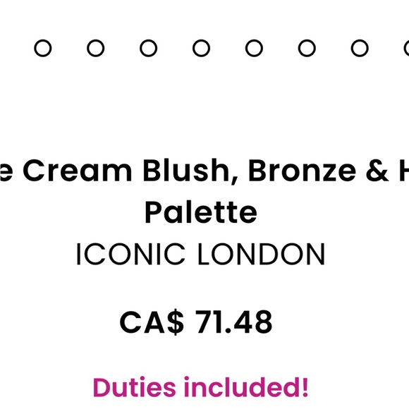 BNIB by ICONIC LONDON MULTI USE CREAM BLUSH, BRONZE AND HIGHLIGHT PALETTE - Picture 4 of 14